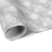 銀の白い雪 ラッピングペーパー (ロールコーナー)
