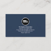 銀の矢じりのグローバルタイヤリムトラック輸送 名刺 (裏面)