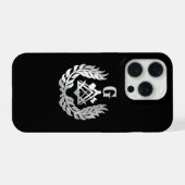 銀の石工記号 iPhoneケース (裏面横)