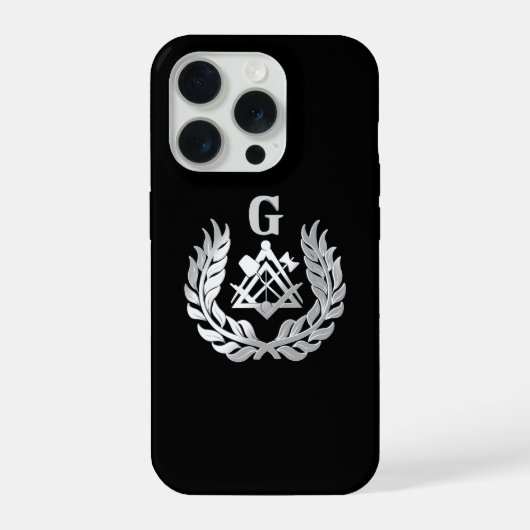 銀の石工記号 iPhoneケース (裏面)