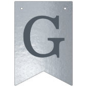 銀の神が6つの手紙の名前の洗礼聖餐会 バンティングフラッグ (第1の旗)