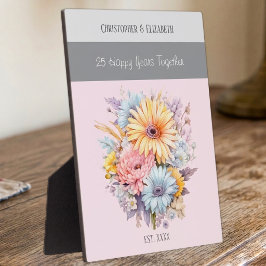 銀の結婚25周年記念の花の名前 ピンク フォトプラーク