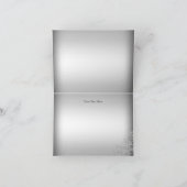 銀の結晶スノーフレーク・シーズンのグリーティングカード シーズンカード (内部)