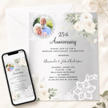 銀の花の写真 25周年記念結婚式