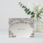 銀の華美モダン葉書 ポストカード (スタンド正面)