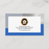 銀の蛇口青の水縁ど栓 名刺 (裏面)