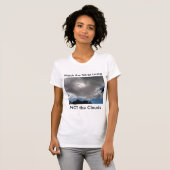 銀の裏地のある雲Tシャツ Tシャツ (正面フル)