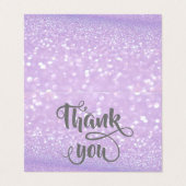 銀の輝エレガントかしい《写真》ぼけ味サンキューカード 名刺 (外部フラット)