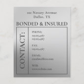 銀の金属公証人  チラシ (裏面)