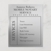 銀の金属公証人  チラシ (正面)