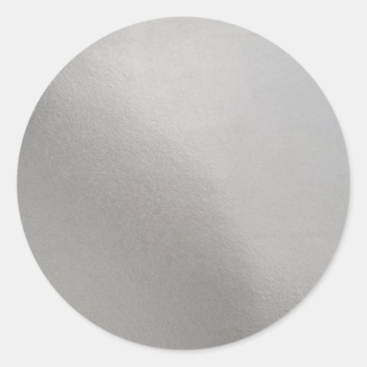 銀の金属背景の輝き ラウンドシール (正面)