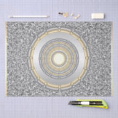 銀の金箔のティッシュペーパー 薄葉紙 (クラフト)