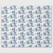 銀の雪だるま  ラッピングペーパー (フラット)
