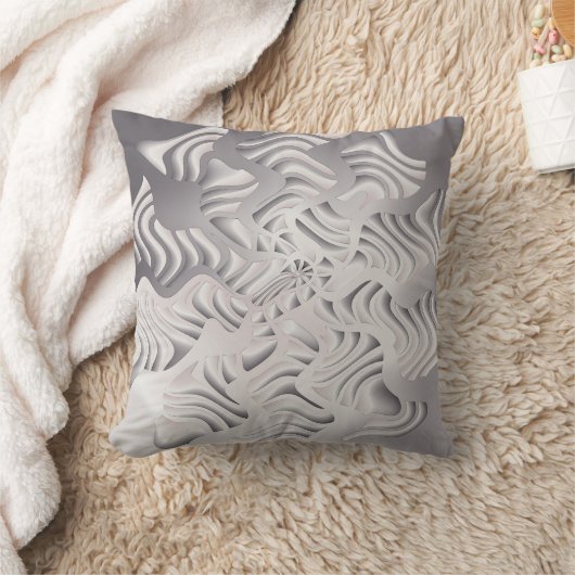 銀の雪片 クッション (ブランケット)