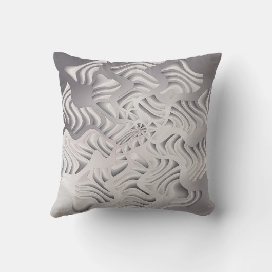 銀の雪片 クッション (裏面)