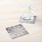 銀の雪片 スクエアペーパーコースター (インサイチュ)