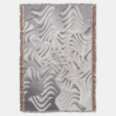 銀の雪片 スローブランケット (正面縦)