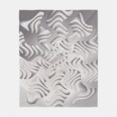 銀の雪片 フリースブランケット (正面)