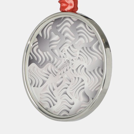 銀の雪片 メタルオーナメント (左)