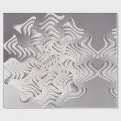 銀の雪片 ラッピングペーパー (フラット)