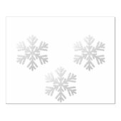 銀の雪片 ラバースタンプ (インプリント)