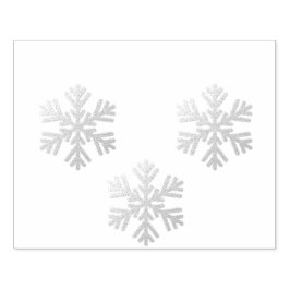 銀の雪片 ラバースタンプ