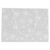 銀の雪片 |ラージホリデー抱き枕 ラージペーパーバッグ (裏面)