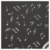 銀の音符 ファブリック (見本)