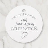 銀の25周年記念ランチョン フェイバータグ (裏面)