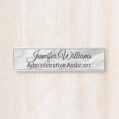 銀の、灰色のおよび白によって大理石模様をつけられるドアの名札 サインプレート (正面)