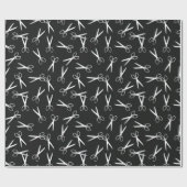 銀はパターンを切ります ラッピングペーパー (フラット)