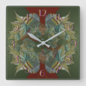 銀は3後方の時計を売り歩きます スクエア壁時計 (正面)