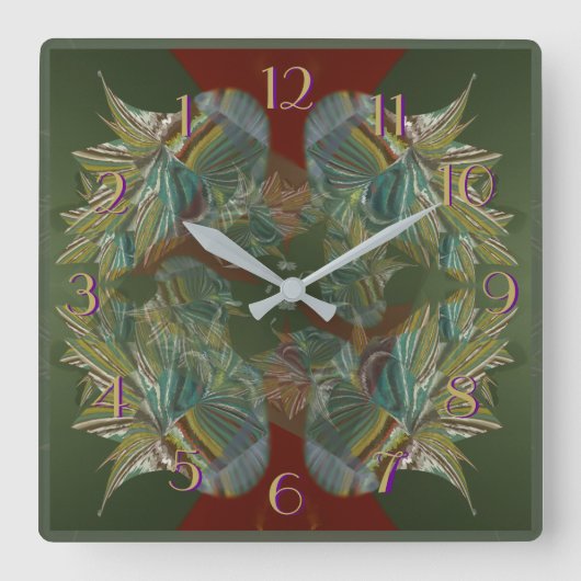 銀は3後方の時計を売り歩きます スクエア壁時計 (正面)