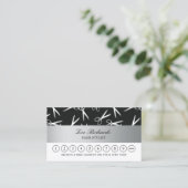 銀は|の美容師のロイヤリティのパンチカードを切ります ロイヤリティカード (スタンド正面)