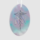 銀はRNのケリュケイオンの医学の母真珠を好みます オーナメント (正面)