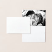 銀ぱくのはすの花の写真のサンキューカード 箔カード (ディスプレー)