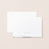 銀ぱくのひもライト写真は感謝していしています 箔カード (裏面封筒付き)