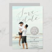 銀ぱくの魅力|の写真の保存日付カード セーブザデート (正面/裏面)