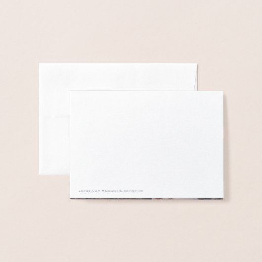 銀ぱくはベビーシャワー|の写真感謝していしています 箔カード (裏面封筒付き)