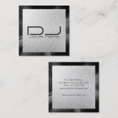 銀ぱくDJの正方形の名刺 スクエア名刺 (正面/裏面)