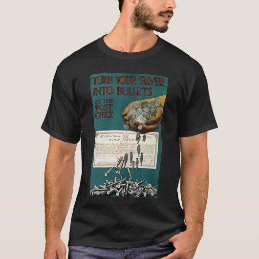 銀を弾丸にする Tシャツ (正面)
