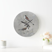 銀を着せられた飼鳥園|組 ラージ壁時計 (ホーム)