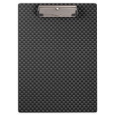 銀アリー〔占星術の〕十二宮図サインブラックカーボン繊維プリント クリップボード (正面)