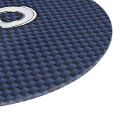 銀アリー〔占星術の〕十二宮図サインブルーカーボンファイバープリント カッティングボード (角)