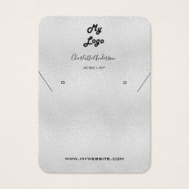 銀イヤリングジュエリー写真表示カード