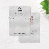 銀イヤリングジュエリー写真表示カード (デスク)