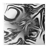 銀インク抽象芸術 タイル (正面)