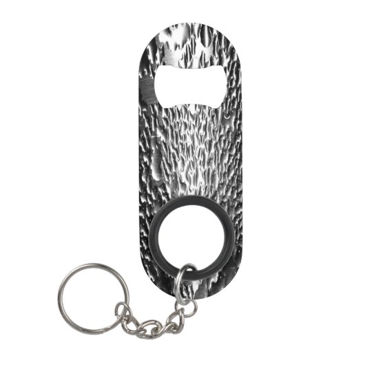 銀ウェットメタル芸術的ユニーク キーホルダー栓抜き (正面)