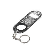 銀ウェットメタル芸術的ユニーク キーホルダー栓抜き (裏面アングル)