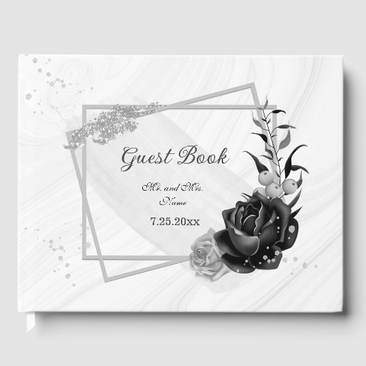 銀エレガントと黒花の植物学 ゲストブック (正面)